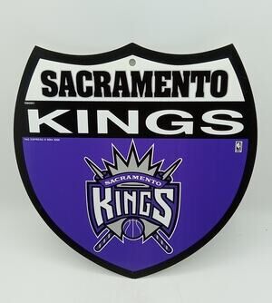 Vintage 2000 Sacramento Kings NHL Rico Industries Logo 12" x 12" Plastic Sign
